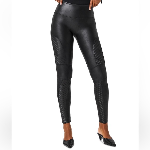 SPANX 🖤 Moto Faux Leather Leggings - Picture 7 of 8